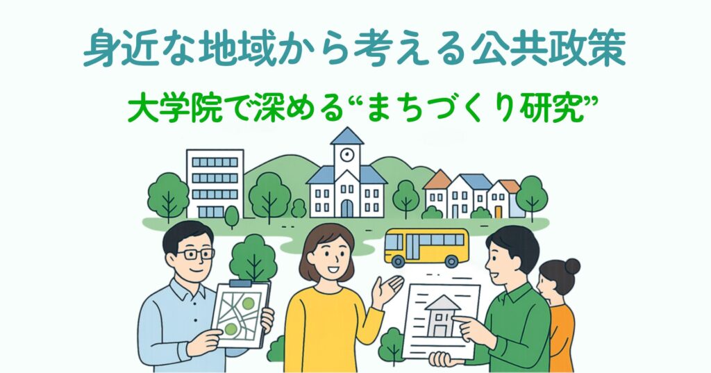 note記事「身近な地域から考える公共政策 ― 大学院で深める“まちづくり研究”」のサムネイル