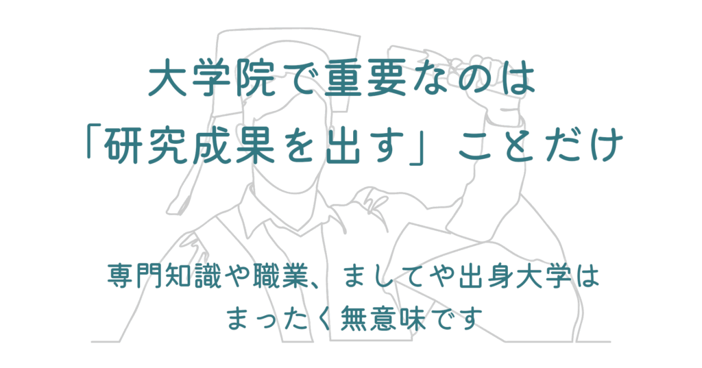 note記事「大学院で重要なのは「研究成果を出す」ことだけ。専門知識や職業、ましてや出身大学はまったく無意味です」のタイトル画像